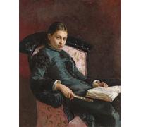 ARToPHIIU Abstract Art Picture Art Print Poster Painting for Wall Portrait of the Artists Wife Vera Repina by Ilya Efimovich Repin Painting on Canvas for Home Decor 60x90cm