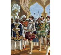 ARToPHIIU Abstract Art Picture Art Print Poster Painting for Wall Portuguese Navigator Pedro Alvares Cabral At the Court by Tancredi Scarpelli Painting on Canvas for Home Decor 60x90cm