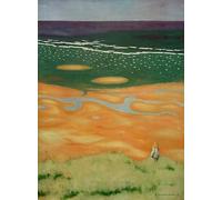 ARToPHIIU Abstract Art Picture Art Print Poster Painting for Wall Rising tide Houlgate by Felix Edouard Vallotton Painting on Canvas for Home Decor 60x90cm
