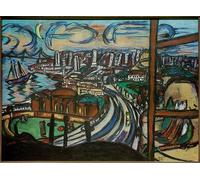 ARToPHIIU Abstract Art Picture Art Print Poster Painting for Wall San Francisco by Max Beckmann Painting on Canvas for Home Decor 60x90cm