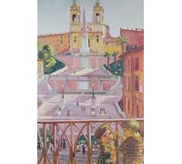 ARToPHIIU Abstract Art Picture Art Print Poster Painting for Wall Spanish Steps and the Trinità Dei Monti Church by Maurice Denis Painting on Canvas for Home Decor 60x90cm
