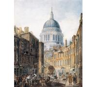 ARToPHIIU Abstract Art Picture Art Print Poster Painting for Wall St Paul s Cathedral From St s-le-grand by Thomas Girtin Painting on Canvas for Home Decor 60x90cm