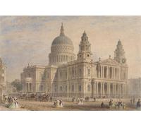 ARToPHIIU Abstract Art Picture Art Print Poster Painting for Wall St Paul's Cathedral by Hosmer Shepherd Painting on Canvas for Home Decor 60x90cm