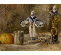 ARToPHIIU Abstract Art Picture Art Print Poster Painting for Wall Still Life with a Faience Figure by Pierre Auguste Renoir Painting on Canvas for Home Decor 60x90cm