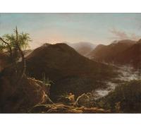 ARToPHIIU Abstract Art Picture Art Print Poster Painting for Wall Sunrise in the Catskills by Thomas Cole Painting on Canvas for Home Decor 60x90cm
