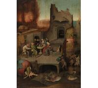 ARToPHIIU Abstract Art Picture Art Print Poster Painting for Wall Temptation of St. Anthony Detail From Left Hand of the by Hieronymus Boske Painting on Canvas for Home Decor 60x90cm