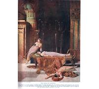 ARToPHIIU Abstract Art Picture Art Print Poster Painting for Wall The Death of Cleopatra illustration from 'Hutchinsons History of the Nations' by John Collier for Home Decor 60x90cm