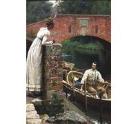 ARToPHIIU Abstract Art Picture Art Print Poster Painting for Wall the Fond Farewell by Edmund Blair Leighton Painting on Canvas for Home Decor 60x90cm