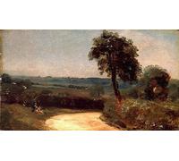 ARToPHIIU Abstract Art Picture Art Print Poster Painting for Wall the Lane From East Bergholt to by John Constable Painting on Canvas for Home Decor 60x90cm