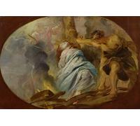 ARToPHIIU Abstract Art Picture Art Print Poster Painting for Wall the Martyrdom of St Lucy by Peter Paul Rubens Painting on Canvas for Home Decor 60x90cm