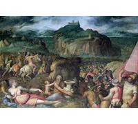 ARToPHIIU Abstract Art Picture Art Print Poster Painting for Wall the Siege of San Leo by Giorgio Vasari Painting on Canvas for Home Decor 60x90cm
