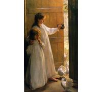 ARToPHIIU Abstract Art Picture Art Print Poster Painting for Wall The Sisters Percy Harland Fisher Painting on Canvas for Home Decor 60x90cm