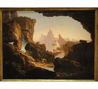 ARToPHIIU Abstract Art Picture Art Print Poster Painting for Wall the Subsiding of the Waters of the Deluge by Thomas Cole Painting on Canvas for Home Decor 60x90cm