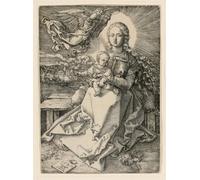 ARToPHIIU Abstract Art Picture Art Print Poster Painting for Wall the Virgin Crowned by an Angel by Albrecht Dürer Painting on Canvas for Home Decor 60x90cm