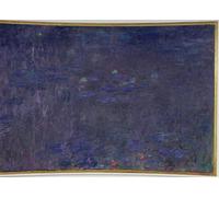 ARToPHIIU Abstract Art Picture Art Print Poster Painting for Wall Waterlilies Reflections of Trees Detail From the Right Hand Side by Claude Monet Painting on Canvas for Home Decor 60x90cm