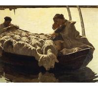 ARToPHIIU Famous Painting Picture Art Print Artwork Picture Ave Maria by Giovann Segantini Poster Painting Art for Home Decor 60x90cm