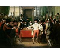 ARToPHIIU Famous Painting Picture Art Print Artwork Picture Cromwell Dissolving the Long Parliament by Benjamin West Poster Painting Art for Home Decor 60x90cm
