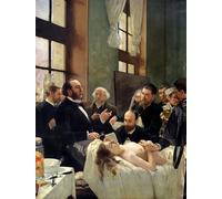 ARToPHIIU Famous Painting Picture Art Print Artwork Picture Doctor Pean Teaching At Saint Louis Hospital by Henri Gervex Poster Painting Art for Home Decor 60x90cm