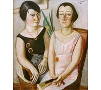 ARToPHIIU Famous Painting Picture Art Print Artwork Picture Double Portrait by Max Beckmann Poster Painting Art for Home Decor 60x90cm