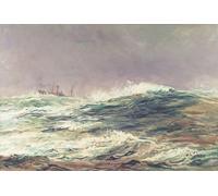 ARToPHIIU Famous Painting Picture Art Print Artwork Picture Ebb Tide Long Reach by William Lionel Wyllie Poster Painting Art for Home Decor 60x90cm