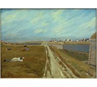 ARToPHIIU Famous Painting Picture Art Print Artwork Picture Fortifs by Paul Signac Poster Painting Art for Home Decor 60x90cm