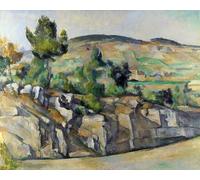 ARToPHIIU Famous Painting Picture Art Print Artwork Picture Hillside in Provence by Paul Cézanne Poster Painting Art for Home Decor 60x90cm