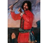 ARToPHIIU Famous Painting Picture Art Print Artwork Picture Hindrik Hasenberger the Court Jester by David Klöcker Ehrenstrahl Poster Painting Art for Home Decor 60x90cm