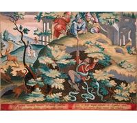 ARToPHIIU Famous Painting Picture Art Print Artwork Picture Hunters Use Guns to Shoot Down Wild Boar Who Are Wallowing in the Mud by Jan Van Der Straet Poster Painting Art for Home Decor 60x90cm