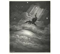ARToPHIIU Famous Painting Picture Art Print Artwork Picture Illustration by for Miltons Paradise Lost Book Iii by Gustave Dore Poster Painting Art for Home Decor 60x90cm