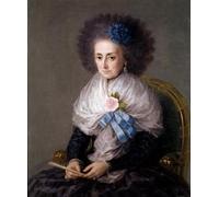 ARToPHIIU Famous Painting Picture Art Print Artwork Picture La Marquesa Viuda De Villafranca by Francisco De Goya Poster Painting Art for Home Decor 60x90cm