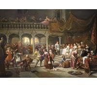 ARToPHIIU Famous Painting Picture Art Print Artwork Picture Marriage At Cana by Jan Havickszoon Steen Poster Painting Art for Home Decor 60x90cm