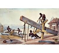 ARToPHIIU Famous Painting Picture Art Print Artwork Picture Negro Woodcutters by Jean Baptiste Debret Poster Painting Art for Home Decor 60x90cm