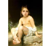 ARToPHIIU Famous Painting Picture Art Print Artwork Picture Newborn Lamb by William Adolphe Bouguereau Poster Painting Art for Home Decor 60x90cm
