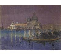 ARToPHIIU Famous Painting Picture Art Print Artwork Picture Nocturne the Dogana and Santa Maria Della Salute by Walter Richard Sickert Poster Painting Art for Home Decor 60x90cm