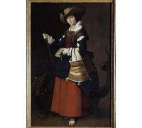 ARToPHIIU Famous Painting Picture Art Print Artwork Picture Portrait En Pied De Saint Margarita D'antioch De Pisidia or Sainte Marine Painting by Francisco De Zurbaran for Home Decor 60x90cm