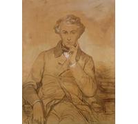 ARToPHIIU Famous Painting Picture Art Print Artwork Picture Portrait of Henri Reber by Eugene Emmanuel Amaury Duval Poster Painting Art for Home Decor 60x90cm