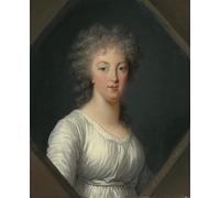 ARToPHIIU Famous Painting Picture Art Print Artwork Picture Portrait of Marie Antoinette by Louise Élisabeth Vigée Le Brun Poster Painting Art for Home Decor 60x90cm