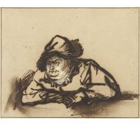 ARToPHIIU Famous Painting Picture Art Print Artwork Picture Portrait of the actor willem Bartholsz Ruyter by Rembrandt van Rijn Poster Painting Art for Home Decor 60x90cm