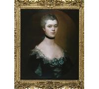 ARToPHIIU Famous Painting Picture Art Print Artwork Picture Portrait of the Countess of Sussex Bust Length in Adress with Black Facings by Gainsborough Poster Painting Art for Home Decor 60x90cm