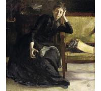ARToPHIIU Famous Painting Picture Art Print Artwork Picture Portrait of the Swedish Painter Eva Bonnier by Sven Richard Bergh Poster Painting Art for Home Decor 60x90cm