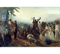 ARToPHIIU Famous Painting Picture Art Print Artwork Picture Proclamation of the Abolition of in the French Colonies on April by François Auguste Biard Poster Painting Art for Home Decor 60x90cm