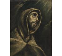 ARToPHIIU Famous Painting Picture Art Print Artwork Picture Saint of Assisi by El Greco Poster Painting Art for Home Decor 60x90cm