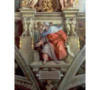 ARToPHIIU Famous Painting Picture Art Print Artwork Picture Sistine Chapel Ceiling the Prophet Ezekiel by Buonarroti Poster Painting Art for Home Decor 60x90cm