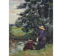ARToPHIIU Famous Painting Picture Art Print Artwork Picture the Anglers by Jean Baptiste Armand Guillaumin Poster Painting Art for Home Decor 60x90cm