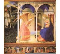 ARToPHIIU Famous Painting Picture Art Print Artwork Picture The Annunciation Fra Angelico Poster Painting Art for Home Decor 60x90cm