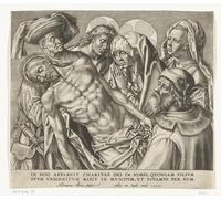 ARToPHIIU Famous Painting Picture Art Print Artwork Picture the Body of the Dead Christ Is Carried by Hieronymus Wierix Poster Painting Art for Home Decor 60x90cm