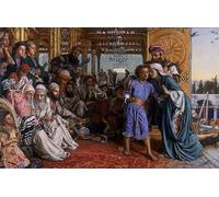 ARToPHIIU Famous Painting Picture Art Print Artwork Picture the Finding of the Saviour in the Temple by William Holman Hunt Poster Painting Art for Home Decor 60x90cm