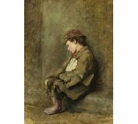 ARToPHIIU Famous Painting Picture Art Print Artwork Picture the Little Newspaper Boy by Richard Thomas Moynan Poster Painting Art for Home Decor 60x90cm