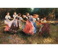 ARToPHIIU Famous Painting Picture Art Print Artwork Picture the Rite of Spring by Ignac Ujvary Poster Painting Art for Home Decor 60x90cm