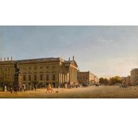 ARToPHIIU Famous Painting Picture Art Print Artwork Picture the Royal Opera Unter Den Linden by Johann Eduard Gaertner Poster Painting Art for Home Decor 60x90cm